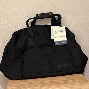 Penguin Black Weekender Collection Expandable Duffel Bag